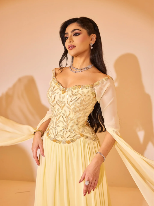 2026 Luxury Nude Crystal Beaded Mermaid Evening Dress For Women Wedding Party Formal Occasion