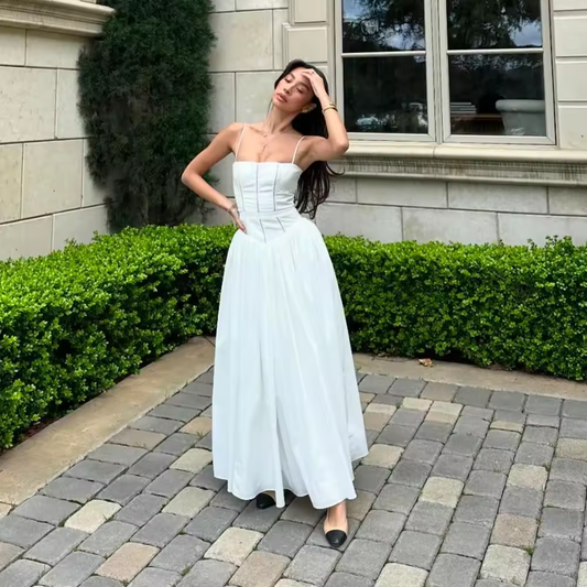 Summer Elegant Dresses for Women New Arrivals Hollow Out Flare Birthday Party Dresses Midi Print Female Clothing