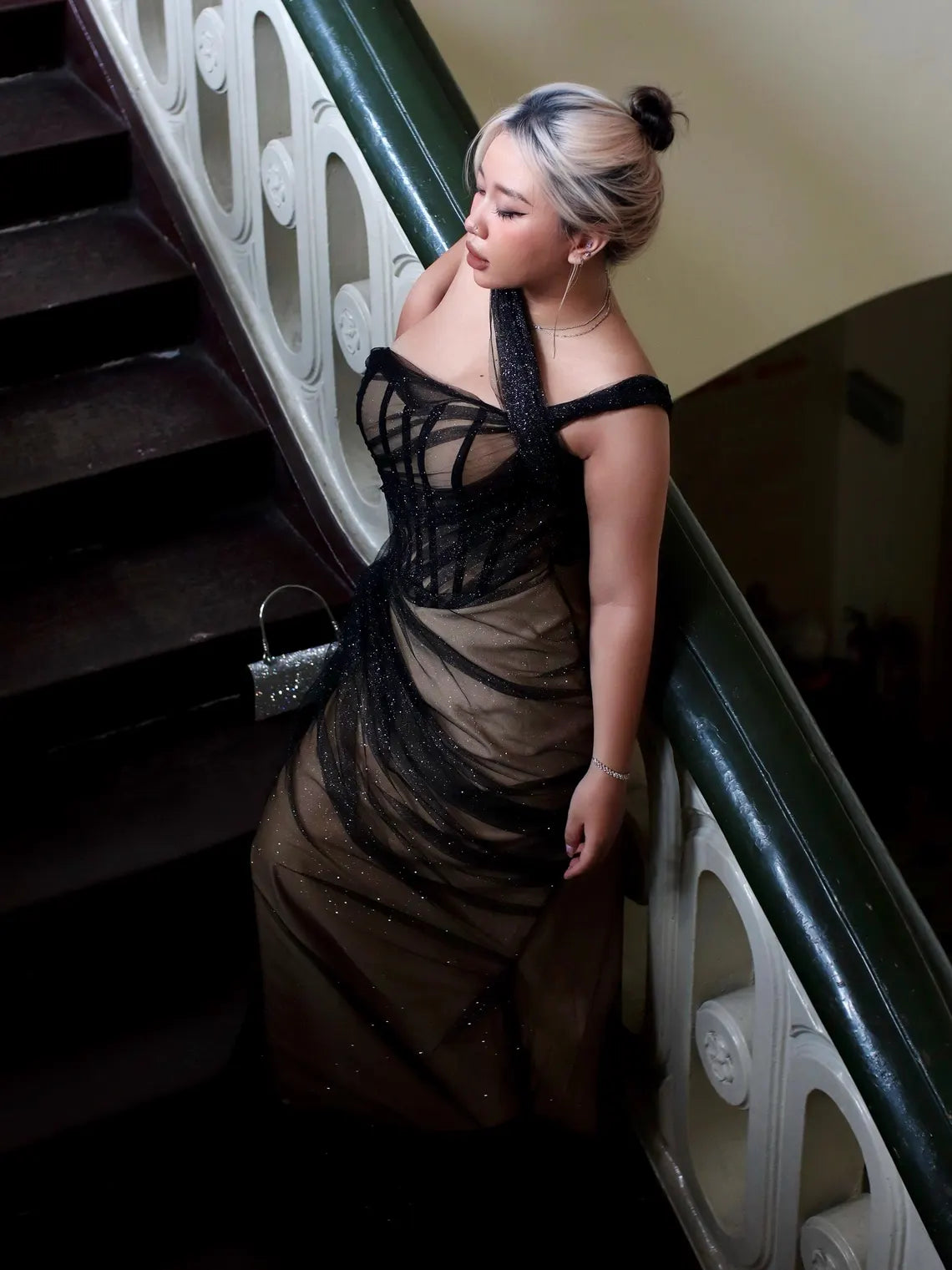 Robe de gala glamour / Robe de soirée élégante / Robe pour événement spécial / Robe sirène scintillante / Robe d'invitée de mariage enchanteresse