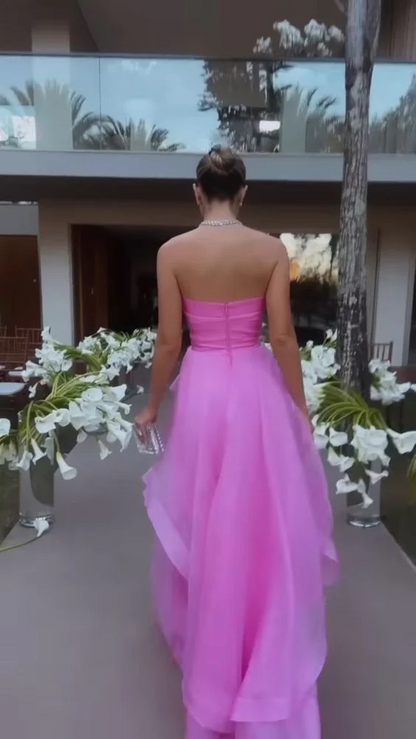 robe de bal rose simple robes de soirée modestes