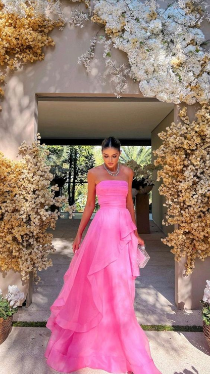 robe de bal rose simple robes de soirée modestes