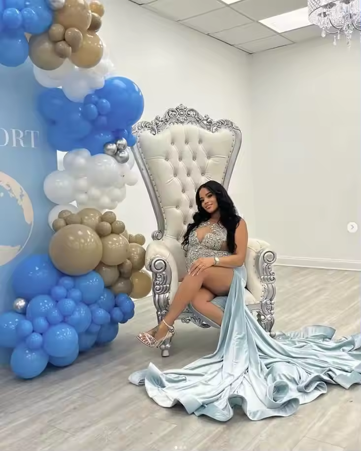 Robe de soirée sirène bleu ciel scintillante, robe de cocktail, robe de bal, d'anniversaire, de gala, de luxe, fendue, sexy, sur mesure
