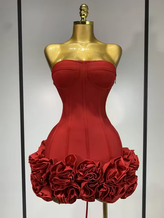 Vestido de fiesta corto rojo sexy para chica negra, minivestido de cóctel, vestido de fiesta de cumpleaños de lujo 