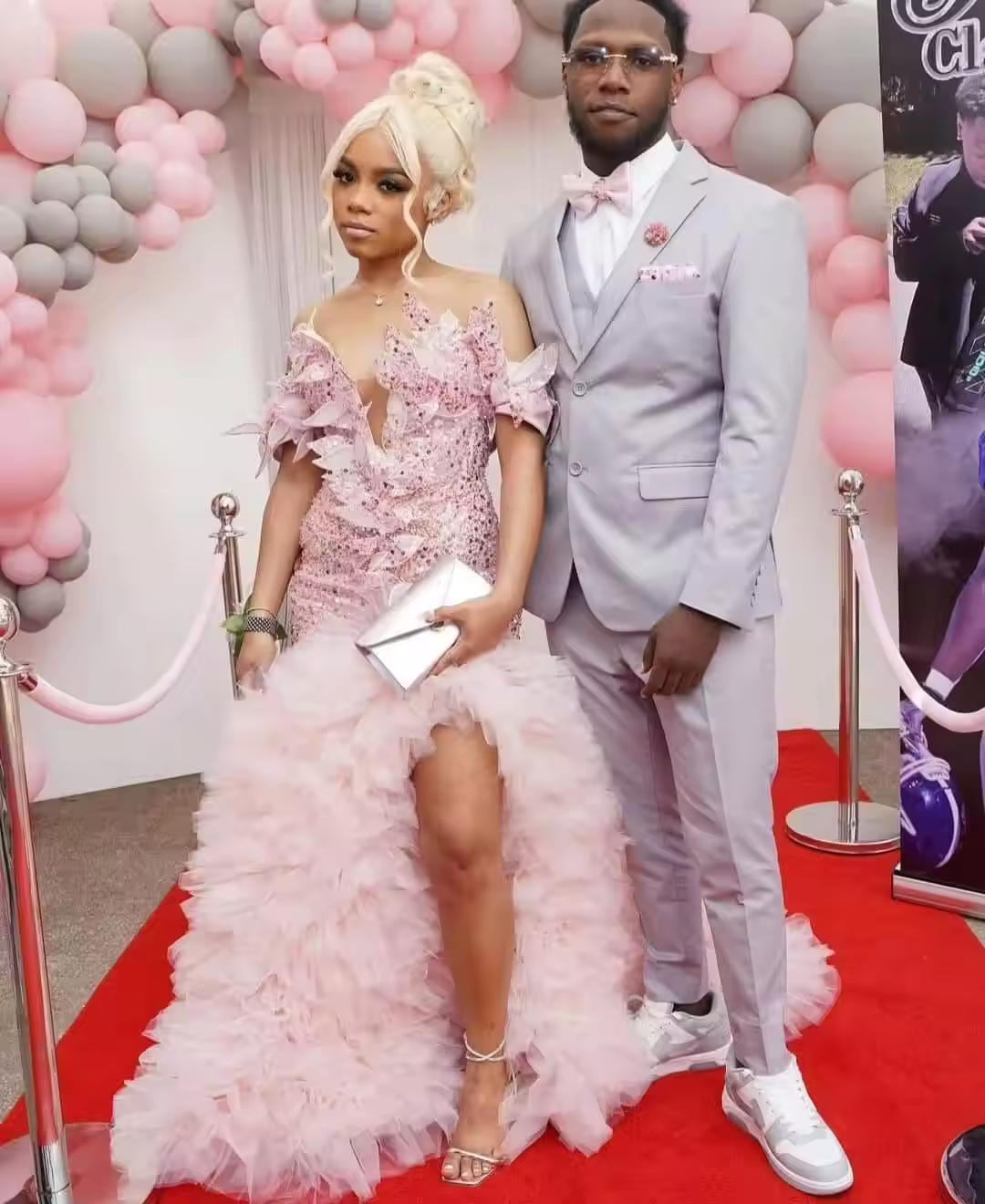 Vestidos longos assimétricos altos rosa brilhantes incríveis, vestido de noite nigeriano Aso Ebi com contas florais, vestidos africanos para ocasiões formais