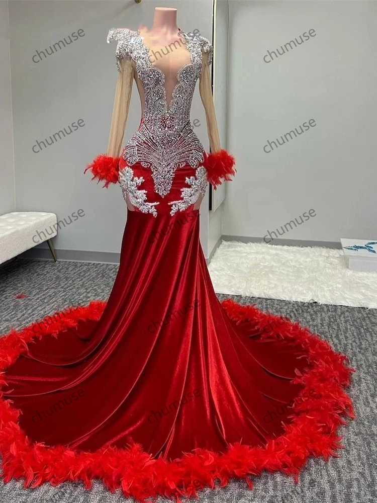 Vestido de baile fúcsia com diamantes brilhantes, cristais, strass, miçangas, babados, vestido de festa de aniversário 