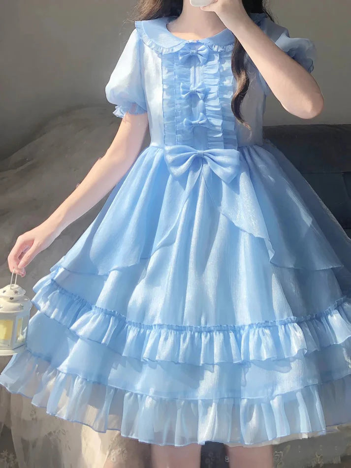 Vestido de baile vintage em chiffon azul-celeste claro, vestidos de festa, vestidos de aniversário, roupas de aniversário