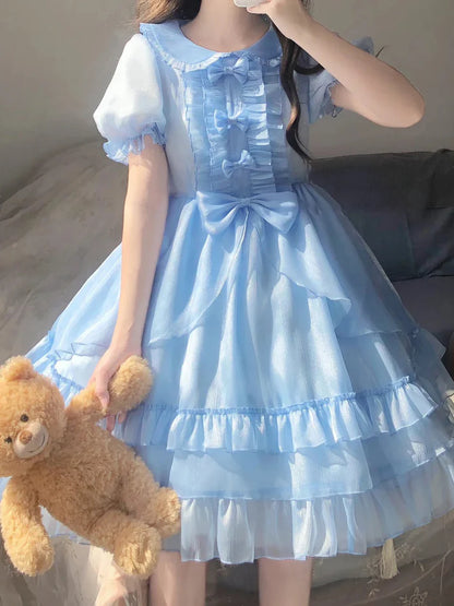 Vestido de baile vintage em chiffon azul-celeste claro, vestidos de festa, vestidos de aniversário, roupas de aniversário
