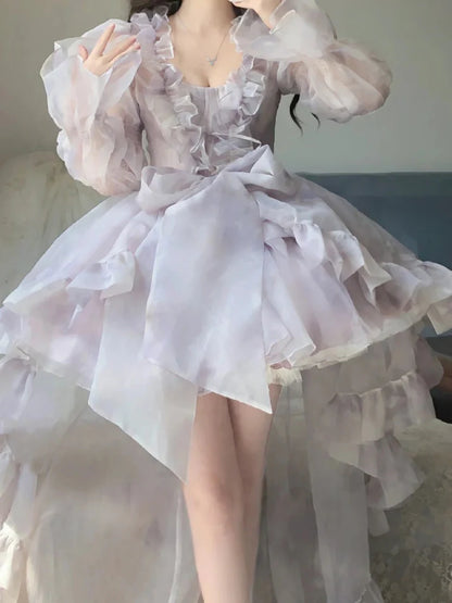 Robe vintage à fleurs et décolleté en V, tenue de fête, d'anniversaire
