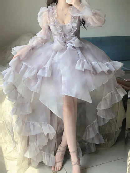 Robe vintage à fleurs et décolleté en V, tenue de fête, d'anniversaire