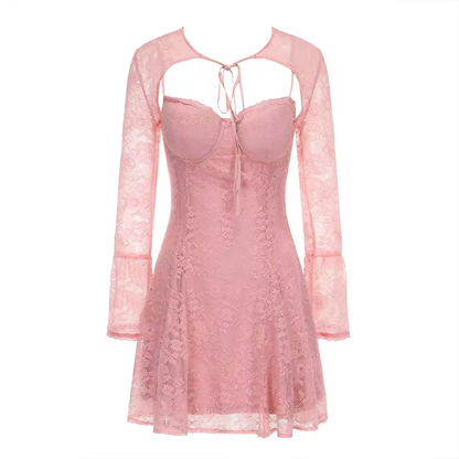 Vestidos de festa de manga comprida, novidades, conjunto de capa separada e vestidos sensuais com decote em V, roupas femininas vintage