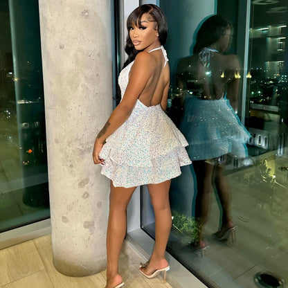 Robe de bal courte, robe de fête d'anniversaire, robe de soirée personnalisée