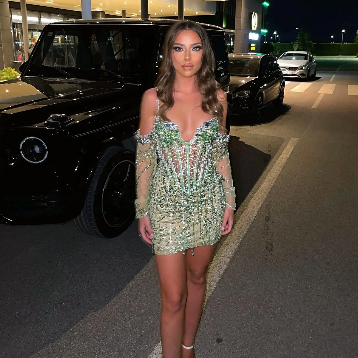 Vestidos de coquetel brilhantes com contas de cristal, vestidos curtos e sensuais de ilusão para mulheres, mini vestido de baile, vestido de festa para noite