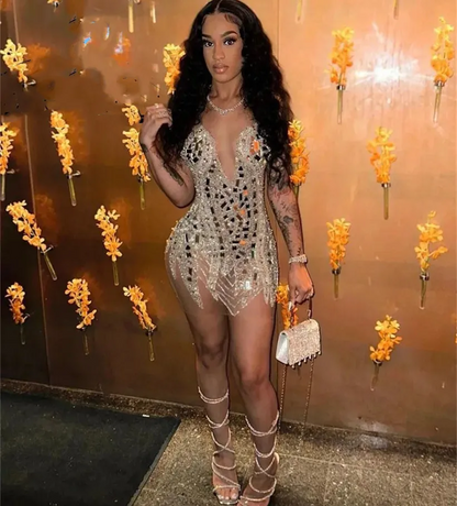 Vestidos de coquetel de cristal lindos e sensuais, decote halter, comprimento curto, vestidos de baile, festa de aniversário, menina rica, robe de baile